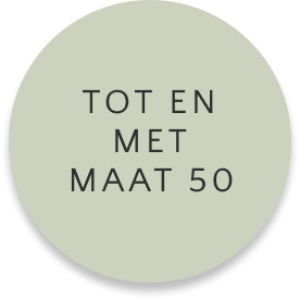 Tot en met maat 50 sticker