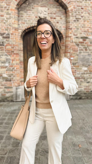 Blazer Giacca met gouden streepje - Lireina