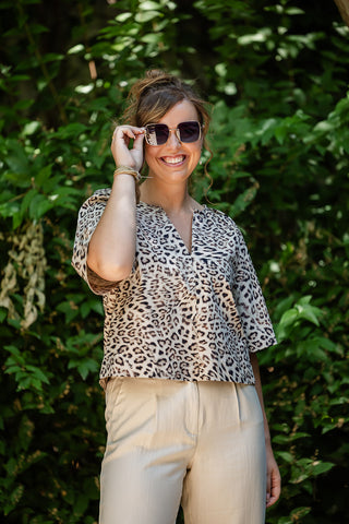 Top Jalina Leopard