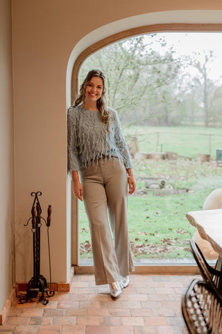 Broek Wide Leg Lurex