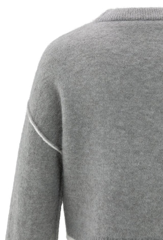 Sweater met Lijncontrast