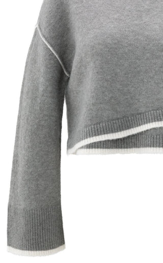 Sweater met Lijncontrast