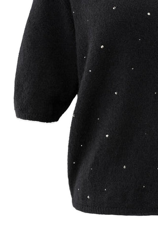 Sweater met Strass Korte Mouw