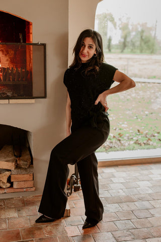 Top zonder Mouwen en Knoop