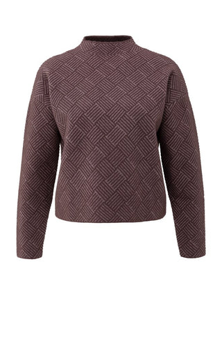 Sweater Jacquard met Col