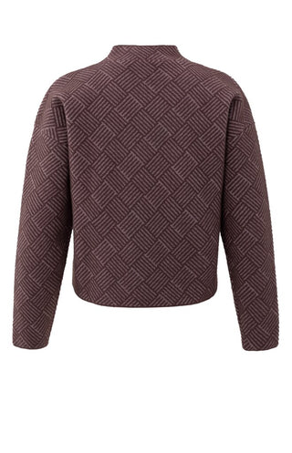 Sweater Jacquard met Col
