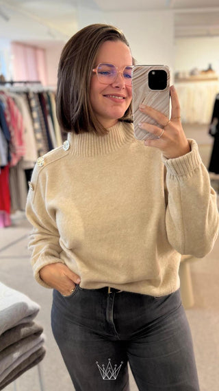 Sweater Schouderknoopjes