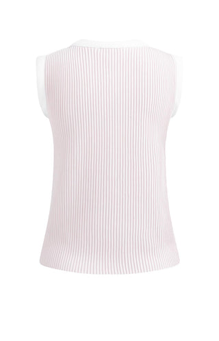 Sweater Geribd zonder Mouwen