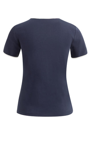 T-Shirt met Contrastboord