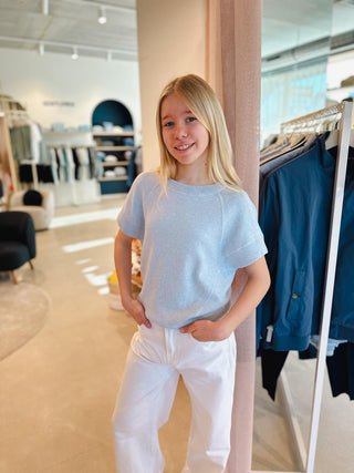 Sweater met Stikdetail zonder Mouwen