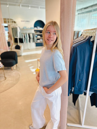 Sweater met Stikdetail zonder Mouwen