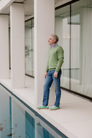 Trui met V-hals Superfine - Lireina