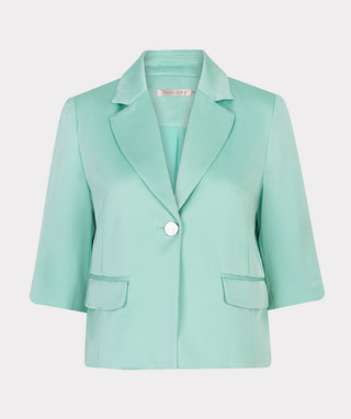 Blazer Cropped Crepe