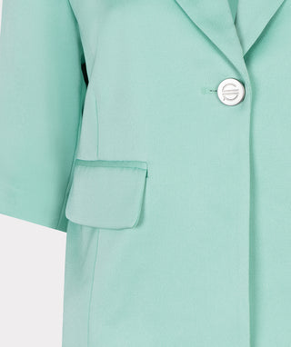 Blazer Cropped Crepe