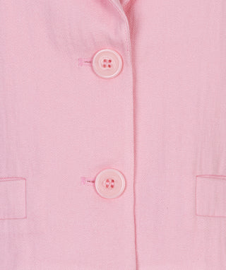 Blazer Twill Cropped Pofmouwen