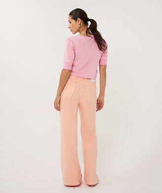 Broek Colored Jeans Wide - Lireina