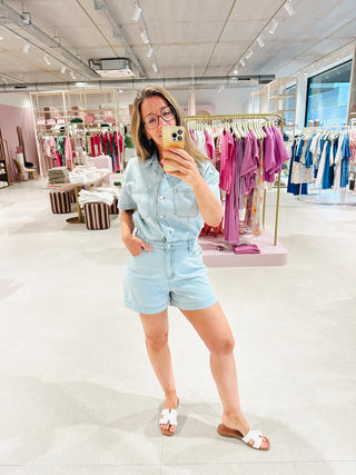 Jumpsuit Short Light Denim