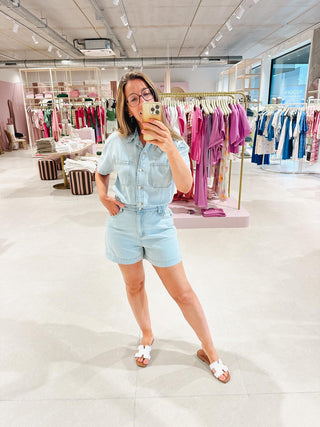 Jumpsuit Short Light Denim