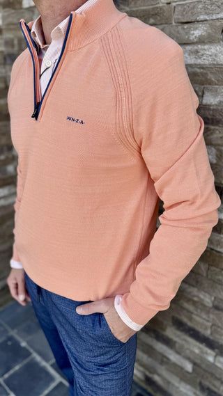 Pull Half Zip Spring Orange