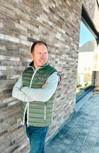 Pull Half Zip Light Sage