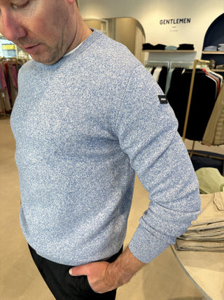 Pull ronde hals Classic Blue Melange