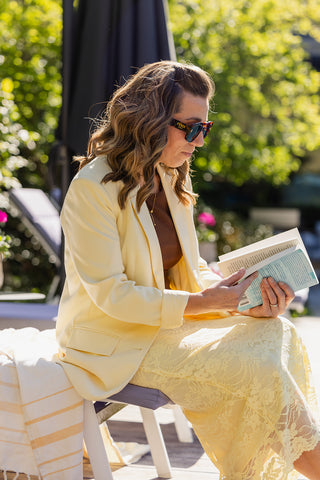 Blazer Viblume Pastel Yellow