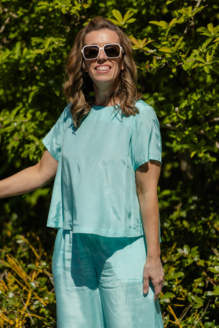 Top Lux V-Neck Korte Mouw
