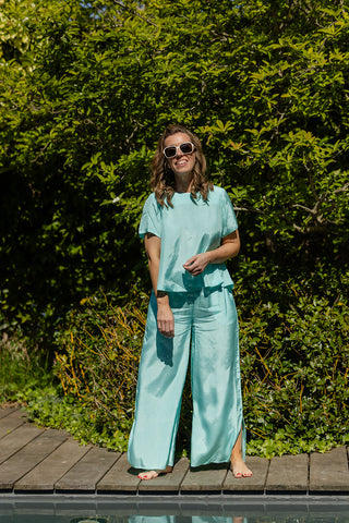 Top Lux V-Neck Korte Mouw