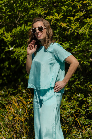 Top Lux V-Neck Korte Mouw