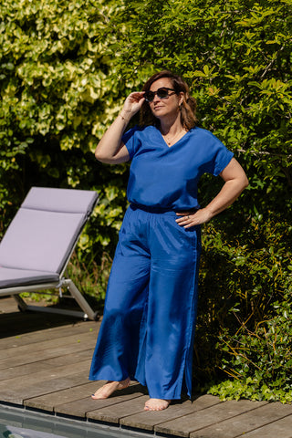Top Lux V-Neck Korte Mouw