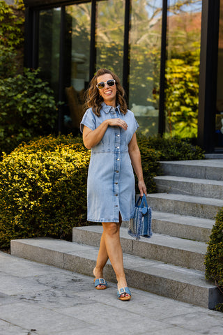 Jurk Bali Kort Denim