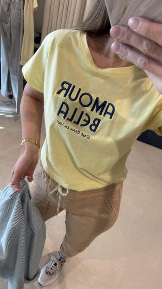 T-Shirt Bianca Amour Bella