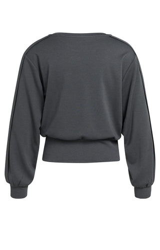 Sweatshirt met Opgevouwen Details