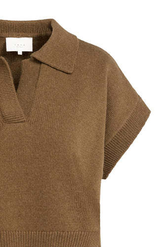 Pull Spencer Knitted met Kraag