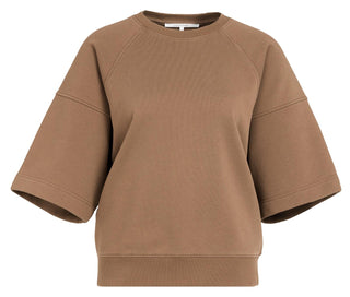 Sweatshirt Gewassen met Korte Mouw