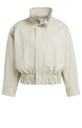 Jas Woven Oversized Geruite Voering