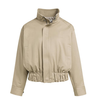 Jas Woven Oversized Geruite Voering