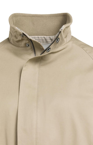Jas Woven Oversized Geruite Voering