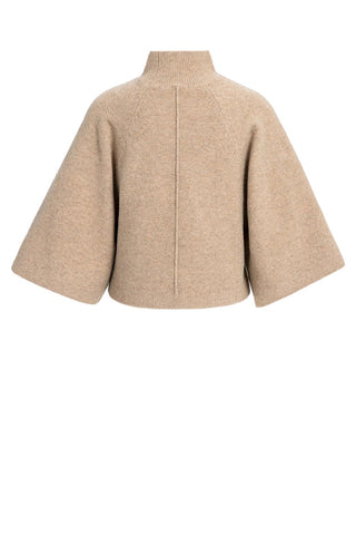 Pull met Hoge Hals en Wijde Mouwen