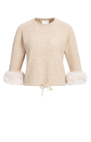 Pull met Afneembare Bontmanchetten
