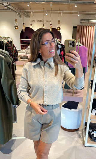 Cardigan met Afneembare Kraag