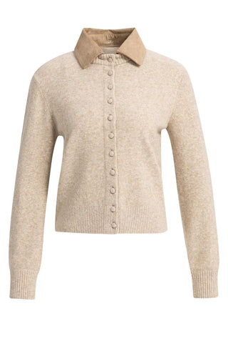 Cardigan met Afneembare Kraag