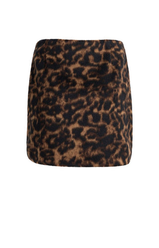 Rok Woven Mini Luipaardprint