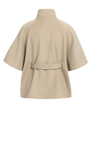 Jas Poncho Woven met Ribkoord