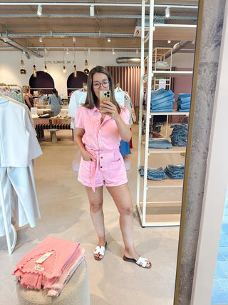 Playsuit Lichtroze Jeans