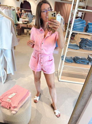 Playsuit Lichtroze Jeans