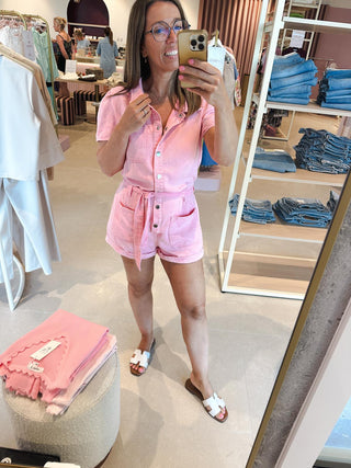 Playsuit Lichtroze Jeans