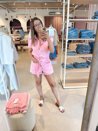 Playsuit Lichtroze Jeans