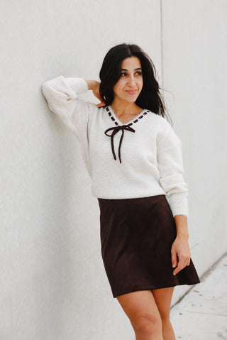 Pull Vinaye V-Neck Detail Knit