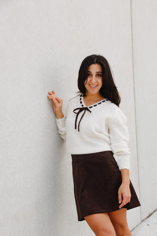 Pull Vinaye V-Neck Detail Knit